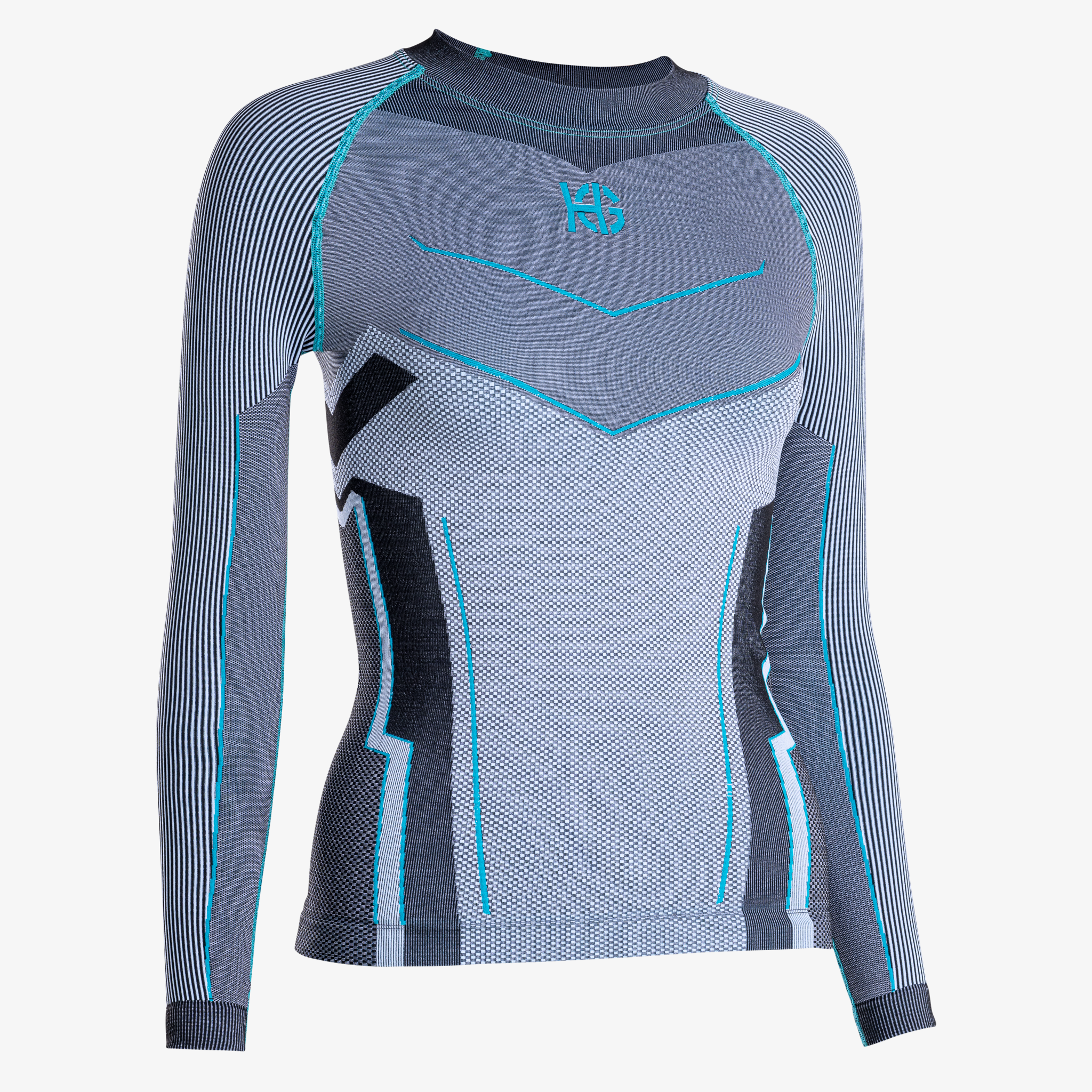 Ash Grey / Carribean Blue