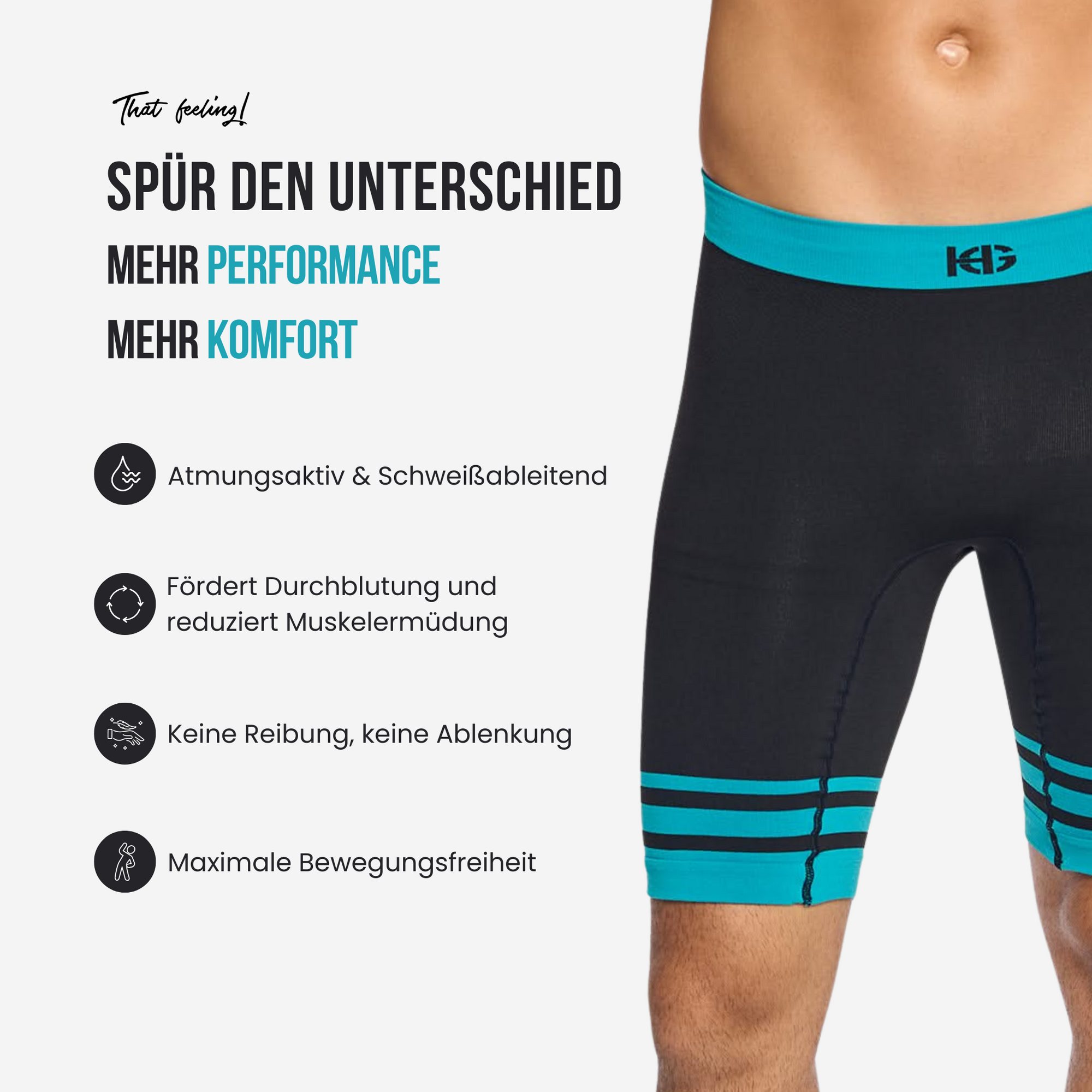 Dales - Performance verbessernde ultraleichte Shorts mittlere Kompression