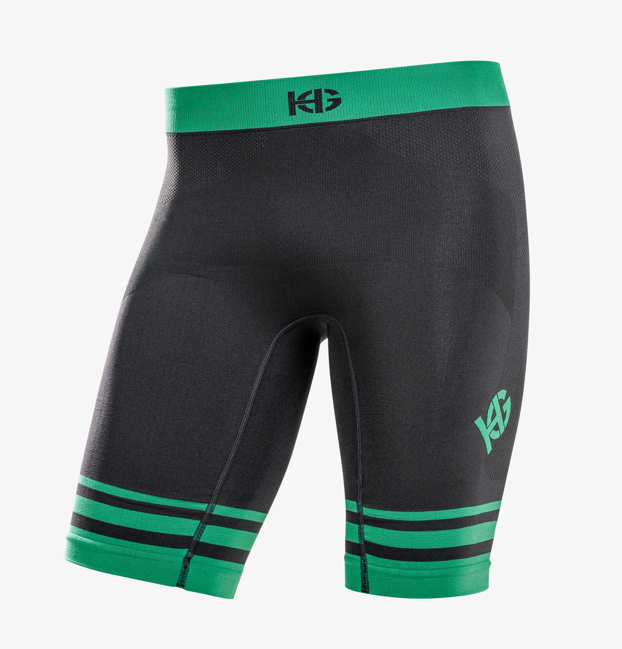 Midnight Black / Emerald Green